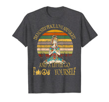 Load image into Gallery viewer, Yoga Tattoo Women T-Shirt I'm Mostly Peace Love And Light T-Shirt