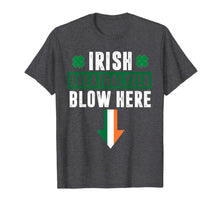 Load image into Gallery viewer, St patricks day Shamrock Irish breathalyzer blow here Funny TShirt411855