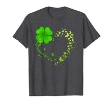 Load image into Gallery viewer, Heart Shamrock Butterfly Happy St Patrick's Day Gifts T-Shirt-517295