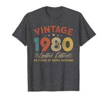 Load image into Gallery viewer, Vintage 1980 Clothes 40 Years Old Retro 40th Birthday Gifts TShirt73809
