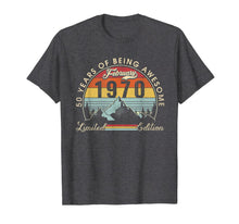 Load image into Gallery viewer, Feb 1970 Sunset Vacation 50 Yrs Old Vintage Retro Birthday T-Shirt-5999091