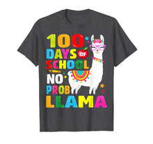 Load image into Gallery viewer, 100 Days of School Shirt No Probllama Llama 100th day T-Shirt-966397