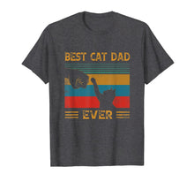 Load image into Gallery viewer, Mens Vintage Best Cat Dad Ever Bump Cat Lover Gifts T-Shirt-181039