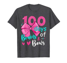 Load image into Gallery viewer, 100 Days Of Brains Bows 100th Day Of School Gifts Kids Girls T-Shirt-4050266