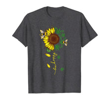 Load image into Gallery viewer, Bee Happy Canabis Sunflower Weed Gift TShirt745379