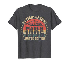 Load image into Gallery viewer, Vintage March 1996 24 Year Old Bday Gifts 24th Birthday TShirt955864