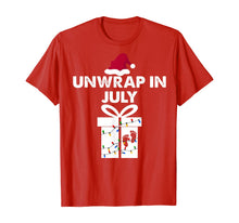 Load image into Gallery viewer, Funny shirts V-neck Tank top Hoodie sweatshirt usa uk au ca gifts for Christmas Pregnancy Announcement Gifts Unwrap In July T-Shirt 370200