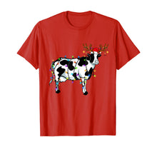 Load image into Gallery viewer, Funny shirts V-neck Tank top Hoodie sweatshirt usa uk au ca gifts for Funny Cow Christmas Tee Reindeer Christmas Lights Pajama T-Shirt 144381