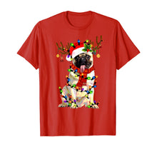 Load image into Gallery viewer, Funny shirts V-neck Tank top Hoodie sweatshirt usa uk au ca gifts for Funny Pug Dog Christmas Tee Reindeer Christmas Lights Pajama T-Shirt 118942