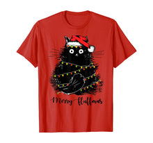 Load image into Gallery viewer, Funny shirts V-neck Tank top Hoodie sweatshirt usa uk au ca gifts for Merry Fluffmas Cats With Santa Hat Merry Christmas Gifts T-Shirt 240498