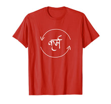 Load image into Gallery viewer, Funny shirts V-neck Tank top Hoodie sweatshirt usa uk au ca gifts for Karma in Hindi Cycle of Life Spirituality Hindu Dharma shirt 2288459