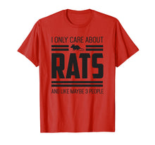 Load image into Gallery viewer, Funny shirts V-neck Tank top Hoodie sweatshirt usa uk au ca gifts for Only Care About Rats - Pet Mouse Rat Rodent Gift T-Shirt 2873553