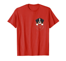 Load image into Gallery viewer, Bernese Mountain Dog Pocket Graphic T-Shirt Dog Gift Shirt