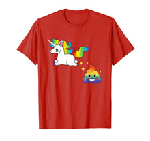 Load image into Gallery viewer, Funny shirts V-neck Tank top Hoodie sweatshirt usa uk au ca gifts for Funny Emoji Unicorn Poop T-Shirt - Cute Rainbow Sparkle Poo 786357