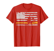 Load image into Gallery viewer, Funny shirts V-neck Tank top Hoodie sweatshirt usa uk au ca gifts for Softball Catcher Shirts Baseball Catcher American Flag Shirt 1677661