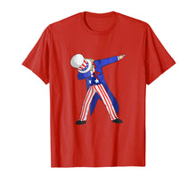 Load image into Gallery viewer, Funny shirts V-neck Tank top Hoodie sweatshirt usa uk au ca gifts for Funny Dabbing Uncle Sam T-Shirt, Dab Dance 4th of July Shirt 1949966