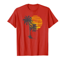 Load image into Gallery viewer, Sunset Beach Palm Tree TShirt Funny Summer Vacation Holiday T-Shirt