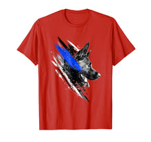 Load image into Gallery viewer, Funny shirts V-neck Tank top Hoodie sweatshirt usa uk au ca gifts for Thin Blue Line K9 T-Shirt 1518053