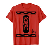 Load image into Gallery viewer, Red Crayon Box Halloween Costume Matching Couple Group T-Shirt
