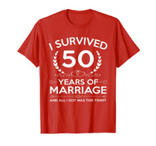 Load image into Gallery viewer, 50th Wedding Anniversary Gifts Couples Husband Wife 50 Years T-Shirt-439990