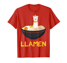 Load image into Gallery viewer, Llamen Llama Ramen Noodle Japanese Anime Kawaii Gift T-Shirt