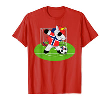 Load image into Gallery viewer, Dabbing Soccer Unicorn Norway Norwegians Football T-Shirt-4000034