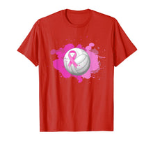 Load image into Gallery viewer, Volleyball Pink Ribbon Breast Cancer Awareness Gifts T-Shirt