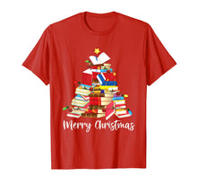Load image into Gallery viewer, Reading Books Tree Librarian Nerd Christmas Gifts T-Shirt