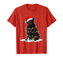 Load image into Gallery viewer, Pug Santa Christmas Tree Lights Xmas Gifts T-Shirt-1970505