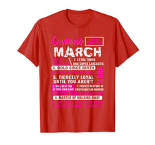 Load image into Gallery viewer, Queens Are Born In March Gifts 10 Facts Funny Birthday T-Shirt-85546