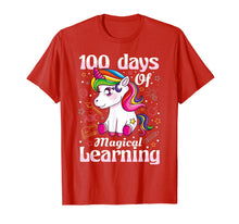 Load image into Gallery viewer, 100th Day of School Unicorn T Shirt Girls 100 Days of School T-Shirt-872386
