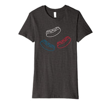 Load image into Gallery viewer, Red White Blue Hot Dogs Food USA American 4th of July Gift Premium T-Shirt 1488009
