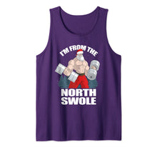 Load image into Gallery viewer, Funny shirts V-neck Tank top Hoodie sweatshirt usa uk au ca gifts for I'm From The North Swole Santa Claus Christmas Gym Workout Tank Top 675346