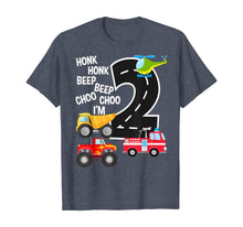 Load image into Gallery viewer, Funny shirts V-neck Tank top Hoodie sweatshirt usa uk au ca gifts for Kids Trucks 2nd Birthday Party Toddler I'm 2 Year Old Bday T-Shirt 256109