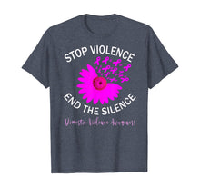 Load image into Gallery viewer, Stop Violence End Silence Domestic Violence Support T-Shirt