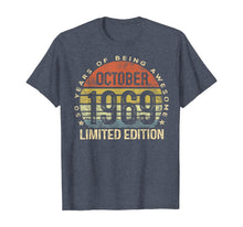 Load image into Gallery viewer, Born October 1969 Limited Edition Bday Gifts 50th Birthday T-Shirt 103186