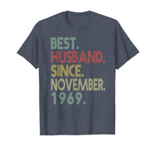 Load image into Gallery viewer, Mens 50th Wedding Anniversary Gifts Husband Since November 1969 T-Shirt