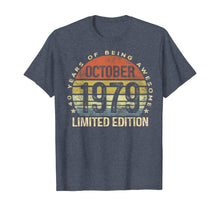 Load image into Gallery viewer, Born October 1979 Limited Edition Bday Gifts 40th Birthday T-Shirt 30861