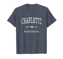 Load image into Gallery viewer, Funny shirts V-neck Tank top Hoodie sweatshirt usa uk au ca gifts for Charlotte North Carolina T-Shirt Vintage Sports NC Tee 763677