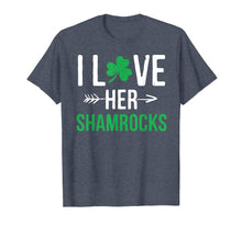 Load image into Gallery viewer, Funny shirts V-neck Tank top Hoodie sweatshirt usa uk au ca gifts for I Love Her Shamrocks T-Shirt St Patrick's Day Couples Gifts 2290754