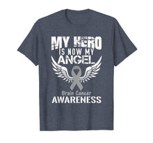 Load image into Gallery viewer, Funny shirts V-neck Tank top Hoodie sweatshirt usa uk au ca gifts for Great My Hero is Now my Angel Brain Cancer Awareness TShirt 2165910