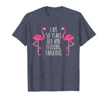 Load image into Gallery viewer, Funny shirts V-neck Tank top Hoodie sweatshirt usa uk au ca gifts for Pink Flamingo 50th Birthday Funny Saying 50 Year Tee Shirt 241714