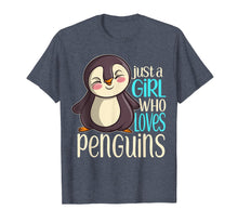 Load image into Gallery viewer, Funny shirts V-neck Tank top Hoodie sweatshirt usa uk au ca gifts for Just a Girl Who Loves Penguins Girls Penguin Gift T Shirt 482864