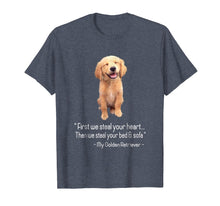 Load image into Gallery viewer, First We Steal Your Heart, Graphic Golden Retriever Shirts