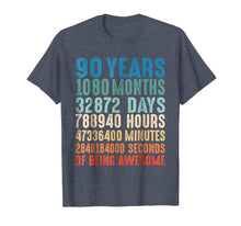 Load image into Gallery viewer, 90 Years Old 90th Birthday Vintage Retro T Shirt 1080 Months