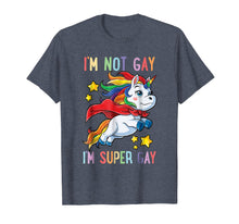 Load image into Gallery viewer, Funny shirts V-neck Tank top Hoodie sweatshirt usa uk au ca gifts for I'm not Gay I'm Super Gay Pride LGBT Flag T shirt Unicorn 206696