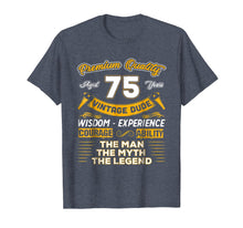 Load image into Gallery viewer, Funny shirts V-neck Tank top Hoodie sweatshirt usa uk au ca gifts for Vintage Dude The Man Myth Legend 75 Yrs 75th Birthday Shirt 235070