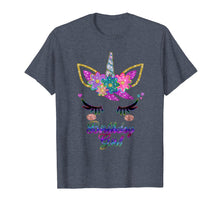 Load image into Gallery viewer, Rainbow Unicorn Birthday T-Shirt, Birthday Girl Outfit
