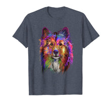 Load image into Gallery viewer, Funny shirts V-neck Tank top Hoodie sweatshirt usa uk au ca gifts for Splash Art Shetland Sheepdog T-Shirt | Cute Sheltie Gifts 1057485