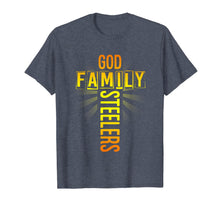Load image into Gallery viewer, Valentine's Father's Day Gifts God Family Steelers TShirt176083